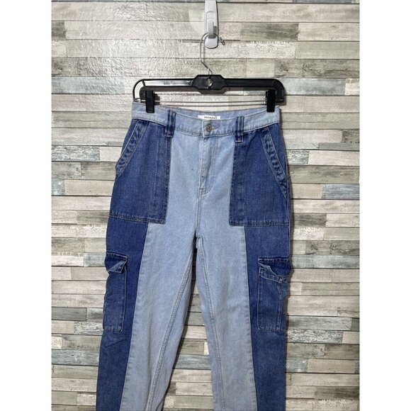 Women’s Pacsun Denim Jeans Patch Work Cargo Style Size 27 - Picture 4 of 16